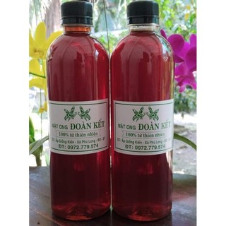 1 Lít Mật Ong Đoàn Kết nguyên chất 100%, Mật ong thiên nhiên