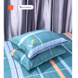 Vỏ Gối Nằm Cao Cấp Họa Tiết Sọc Caro Vải Cotton HÀN QUỐC 100% Mát Mẻ Sang Trọng Euro Hometex Đủ Kích Thước