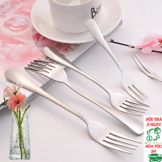 Nĩa Inox 4 Chấu Cao Cấp Dài 20cm 4 Răng Xịn Sò, Nĩa Ăn Bít Tết, Mỳ Ý, Cơm Sườn...