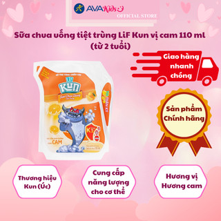 Sữa chua uống tiệt trùng LiF Kun vị cam 110 ml