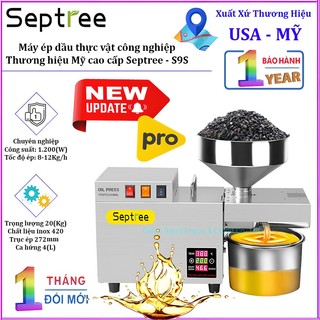 Máy ép dầu NÓNG - LẠNH, dùng trong nhà hàng, khách sạn. Thương hiệu Mỹ cao cấp Septree - S9S