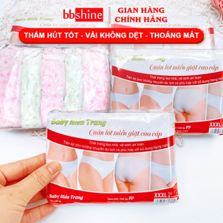 Quần lót giấy Hiền Trang cao cấp họa tiết chấm bi tông màu nhẹ nhàng (Set 5 quần) BBShine – C031
