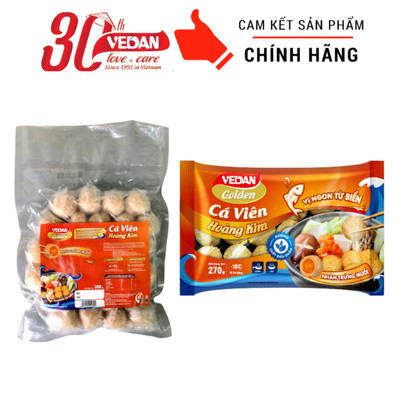 Cá Viên Hoàng Kim Nhân Trứng Muối VEDAN Golden