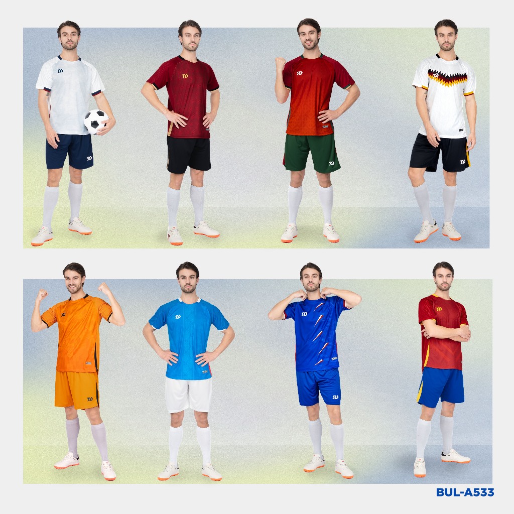 Bộ Quần Áo Bóng Đá Bulbal Euro SS24, Chất Vải Bul-Air 150GSM, Mềm Mại, Thoáng Mát, Thiết Kế Ấn Tượng, Độc Đáo, 8 Màu