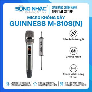 [GUINNESS] MICRO KARAOKE KHÔNG DÂY (Bộ 1 Cây) - Chính hãng SÓNG NHẠC