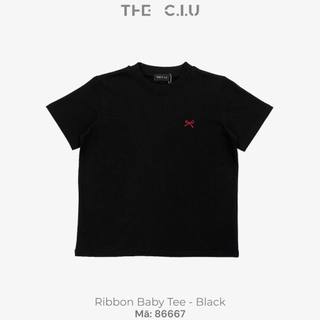 Áo thun babytee basic phối nơ THE C.I.U - Ribbon Baby Tee