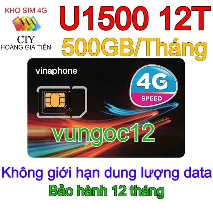 SIM 4G VINA U1500 D159V 12D60G D89Y VÀ D500 VÀ FHAPPY BIG50Y TD49 XÀI MIỄN PHÍ 1 NĂM KHÔNG PHẢI NẠP TIỀN