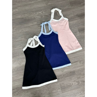 Đầm cổ yếm f21