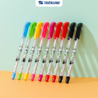 Combo Bút bi Thiên Long TL-062, ngòi 0.38mm tạo nét viết cực nhỏ, thanh mảnh