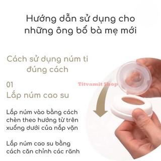 [CHÍNH HÃNG] Núm ti Moyuum Hàn Quốc đủ size 1 - 4