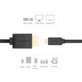 Dây cáp Micro HDMI to HDMI UGREEN 1,5m -30102