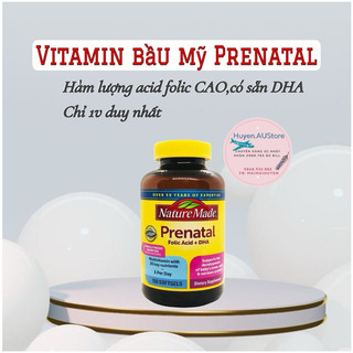 Vitamin Tổng hợp cho bà Bầu Nature Made, Bầu Mỹ Prenatal Nature Made