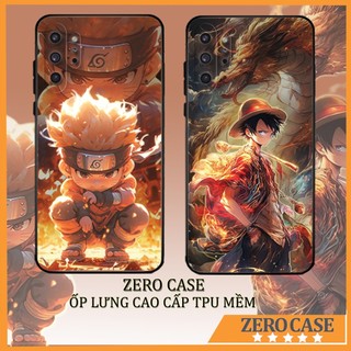 Ốp lưng Samsung Galaxy Note 10 Plus, Note 10, Note 10 lite cạnh viền vuông, có bảo vệ camera in hình ONE PIECE, GOKU