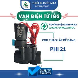Van điện từ 21mm , van điện từ 220v, van điện từ 24v, van từ nhựa ngoài trời, van nước điện từ