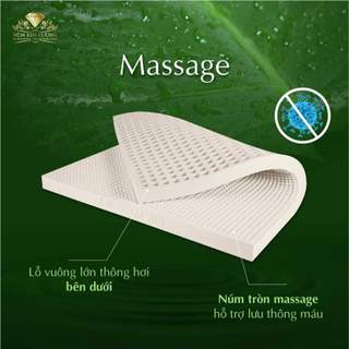 Nệm Cao Su Kim Cương Masa Feeling Good, Massage Lưng, Nâng Đỡ Cột Sống, Đàn Hồi Tối Ưu, Độ Bền Cao