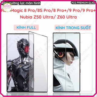 Kính cường lực màn hình ZTE Red Magic 8 Pro/8S Pro/ 8 Pro+/ 9 Pro/9 Pro+/ Nubia Z50 Ultra/ Z60 Ultra Full keo,trong suốt