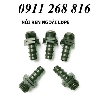 Đầu nối Ren 21 ra ống 16 LDPE dùng trong hệ thống tưới nhỏ giọt, phun sương phụ kiện hệ thống tưới