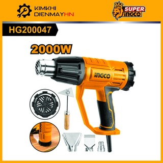 Máy khò nhiệt / máy thổi hơi nóng ingco hg200047 công suất 2000w