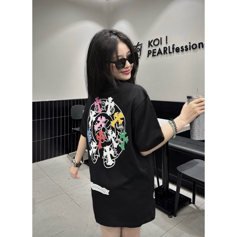 Áo Thun Chrome Heart Nhiều Mẫu Hot Trend 2024 Unisex Nam Nữ - 100% cotton Sản Phẩm Full Tem tag Túi 