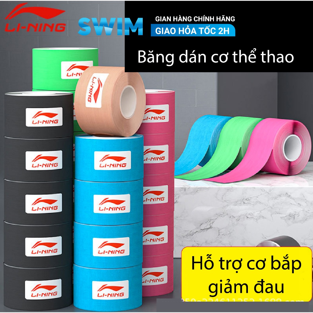 Băng Dán Thể Thao Giảm Đau Cơ LI-NING Băng Cơ Thể Thao Băng Dán Giảm Đau Cơ Băng Giảm Đau Cơ