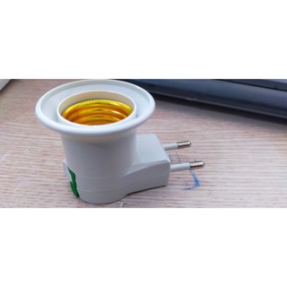PHÍCH CẮM ĐUÔI ĐÈN E27 CÓ CÔNG TẮC HINOKI