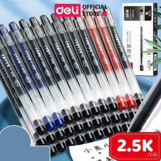  Combo 20 Bút Mực Gel Bi Nước Văn Phòng Nắp Đậy 3 Màu Deli Ngòi 0.5mm Giá Rẻ Dành Cho Văn Phòng Sinh viên Học Sinh 