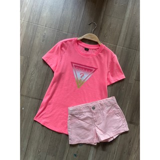 Áo thun cotton hiệu guess dư xịn cho bé gái 4-7 tuổi