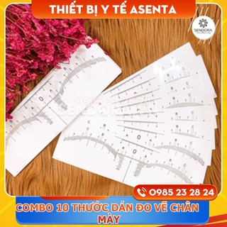 Thước dán đo vẽ chân mày dùng 1 lần (10 cái)