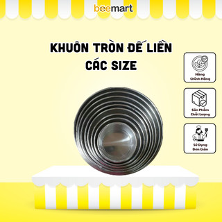 Khuôn Tròn Đế Liền các size, khuôn gia công nướng bánh