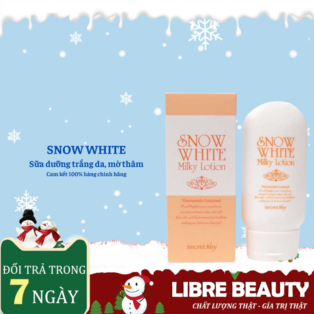 Sữa Dưỡng Trắng Da Secret Key Snow White Milky Lotion (120g)