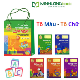Sách: Combo Chuẩn Bị Cho Bé Vào Lớp 1 - Dành Cho Mẫu Giáo Lớn (Túi 5 Cuốn)