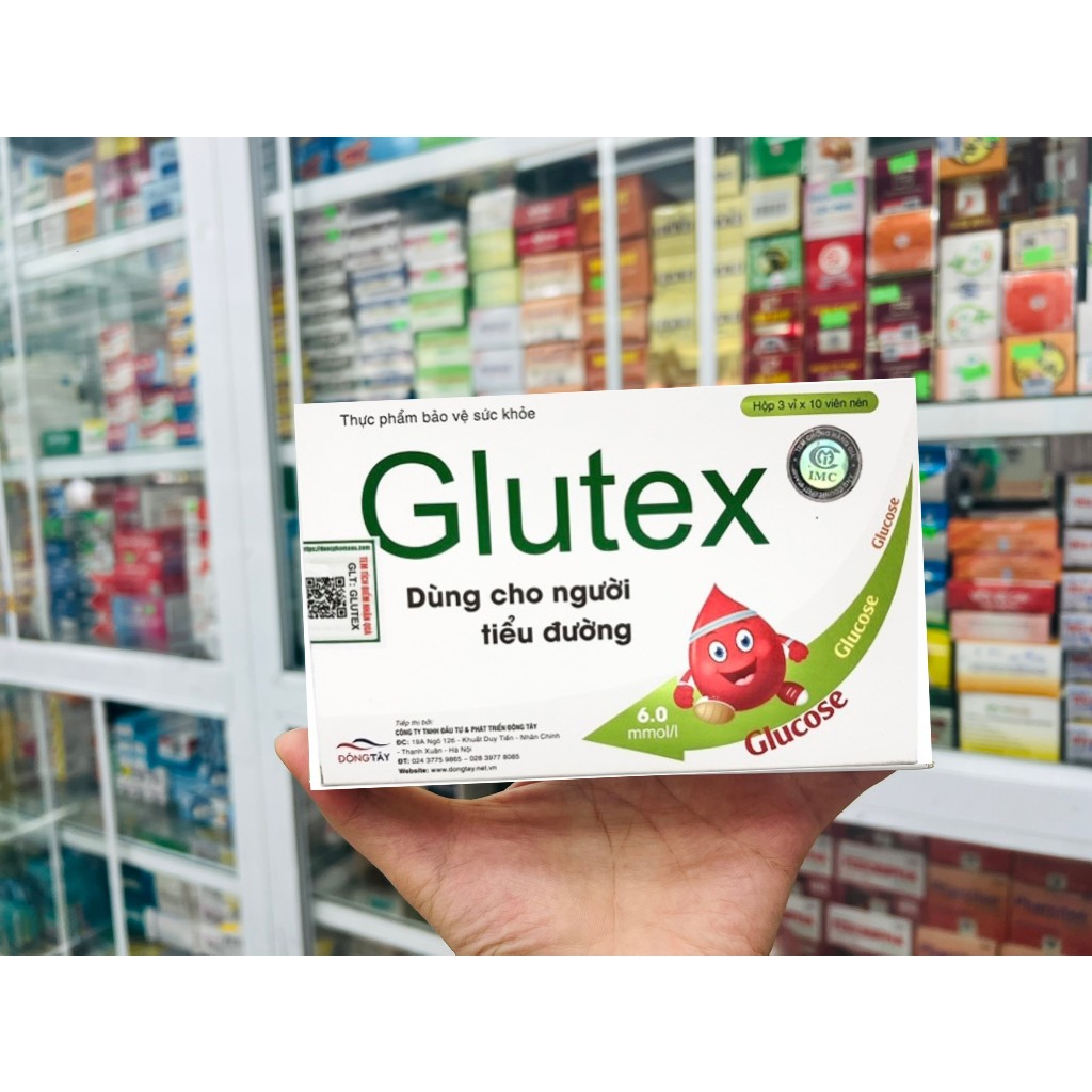 Viên uống GLUTEX HỘP 30V Hỗ Trợ Hạ Đường Huyết & Giảm Nguy Cơ Biến Chứng Đái Tháo Đường