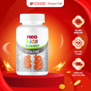  Gummies Kẽm NeoKids Bổ Sung Vitamin B C Tăng Cường Miễn Dịch Hỗ Trợ Bé Ăn Ngon Kẹo Dẻo Thơm Ngon Cho Bé - Bibomart 