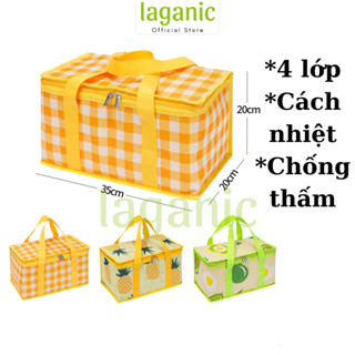  Túi Giỏ Dã Ngoại 4 Lớp Cách Nhiệt Đựng Đồ Ăn Giữ Lạnh Thực Phẩm Xếp Gọn Picnic Du Lịch TG782 