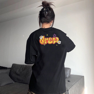 Áo Thun D-rew Hoa - Chất Liệu cotton 2 chiều hottrend 2024 vải 100% cotton - hàng full bọc tag