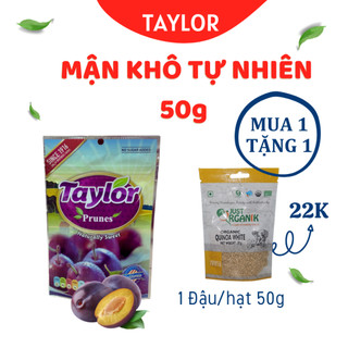 Mận Khô, Mận Sấy Tự Nhiên (Không Thêm Đường) Taylor 50g - Cải thiện chứng táo bón hiệu quả