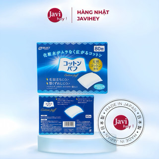 Bông tẩy trang s select nhật bản 80 miếng