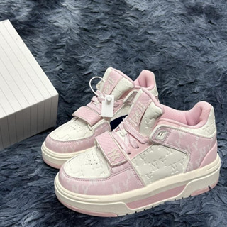 Giày MLB  Chunky Liner Mid Classic Monogram New york Yankess Pink - Giày MLB Ny Màu Hồng Cá Tính