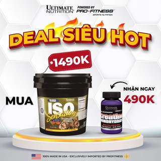 Whey Protein tăng cơ giảm mỡ Iso Sensation 93 5lbs Ultimate Nutrition - Whey Isolate tăng trưởng cơ nạc giảm mỡ