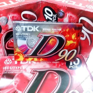 Băng cassette TDK D90 - New Sealed - Made in Thailand