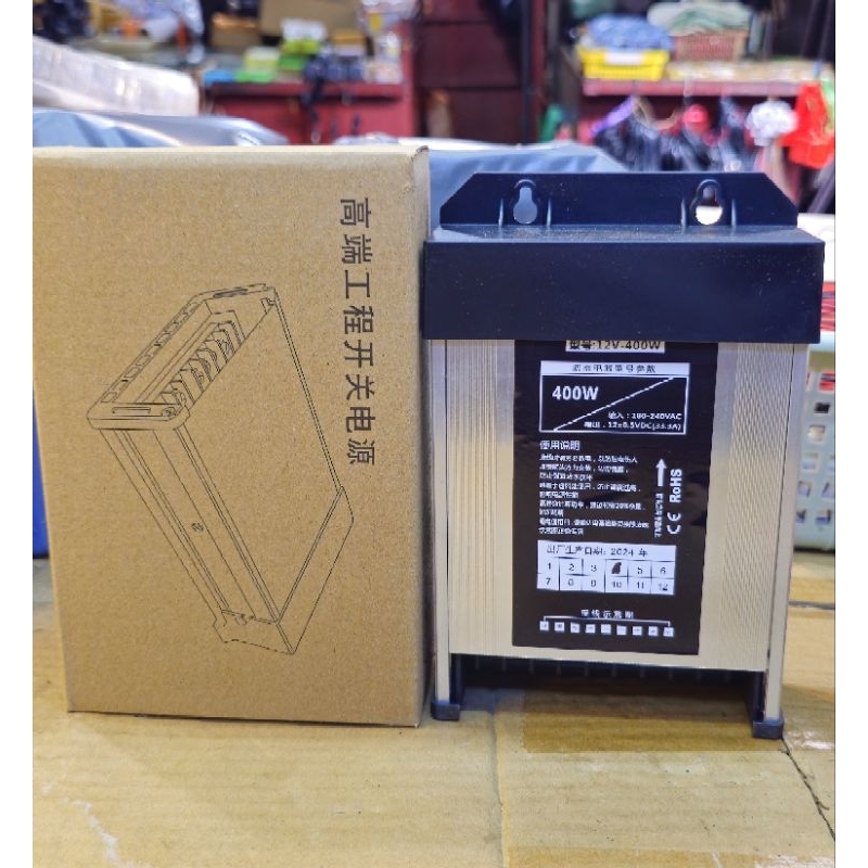 Nguồn led đúc 12V 33A nhôm chống nước (bảo hành 6 tháng đổi mới)siêu bền, ngoài trời( KH đọc kĩ phần mô tả giúp shop ạ )