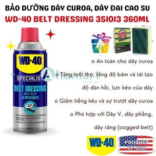 Chai xịt bảo dưỡng dây curoa wd-40 belt dressing 351013 360ml chính hãng