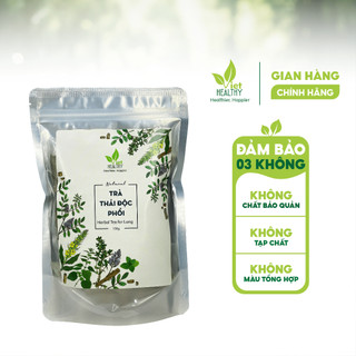 Trà thải độc phổi Viet Healthy 150g,gồm: Lá thảo bản bông vàng, Cam thảo, Lá húng tây, Lá bạc hà