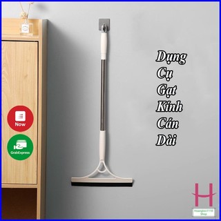 Dụng cụ gạt kính cầm tay cán dài,Cây gạt kính,lau kính cầm tay cán dài inox tiện dụng
