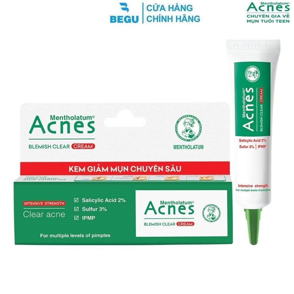 Kem giảm mụn chuyên sâu Acnes Blemish Clear Cream 5g/10g