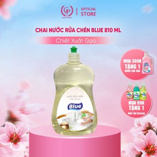 New - nước rửa chén blue tinh chất gạo chai 810ml - công nghệ hàn quốc