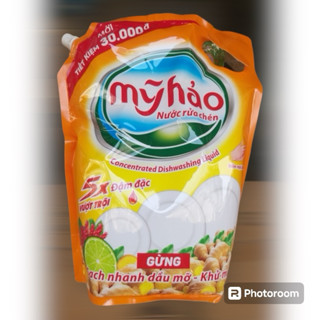 Túi Nước rửa chén Mỹ Hảo hương gừng 3kg6