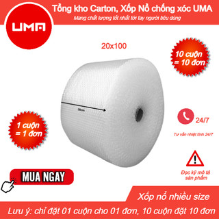 Xốp nổ chống xóc, bọc hàng cuộn 20x100