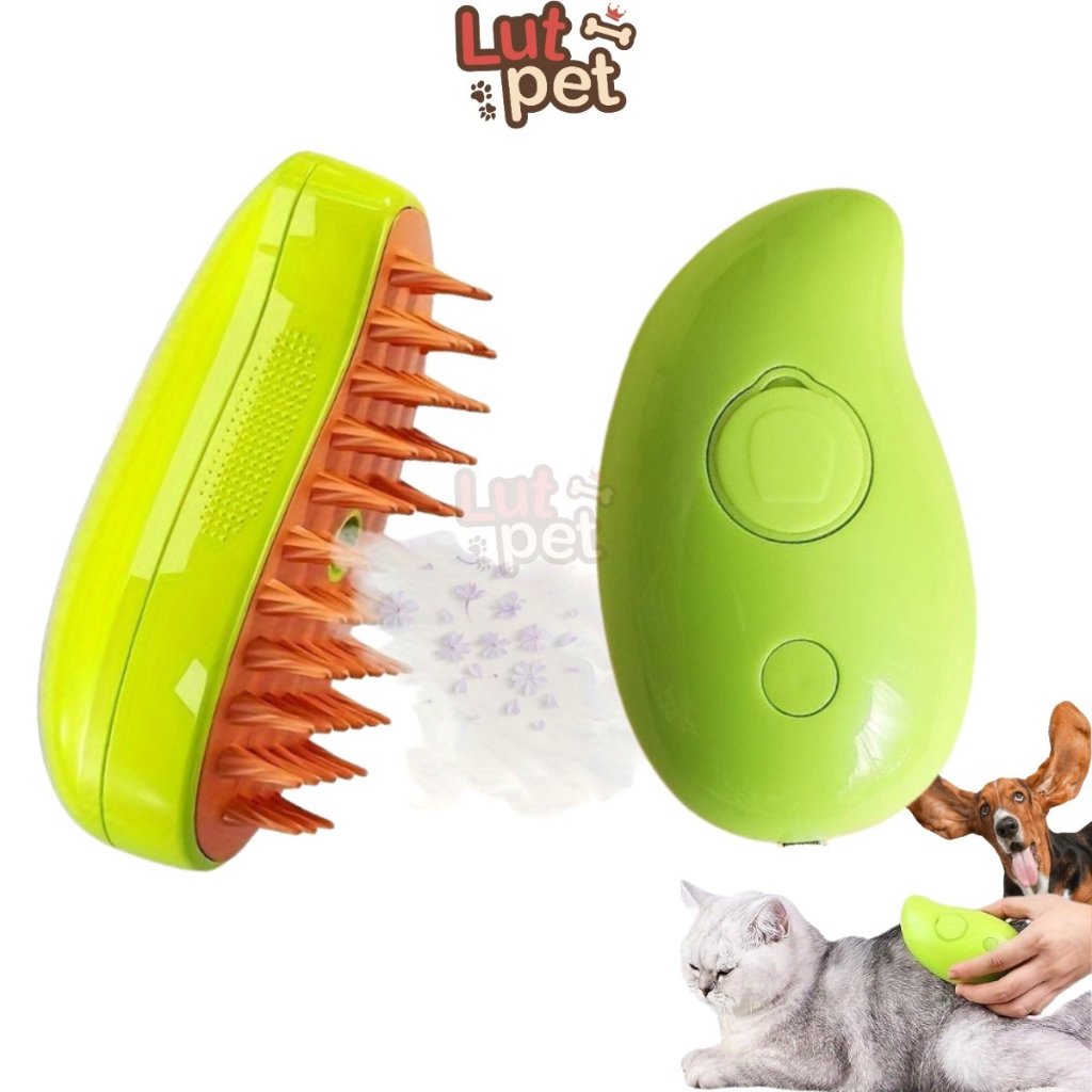 Lược chải lông chó mèo 3 trong 1, lược phun sương lấy lông dễ dàng massage cho thú cưng - lutpet