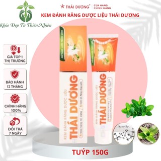 Kem đánh răng dược liệu Thái Dương 150g giúp răng trắng sáng giảm nhiệt miệng hôi miệng